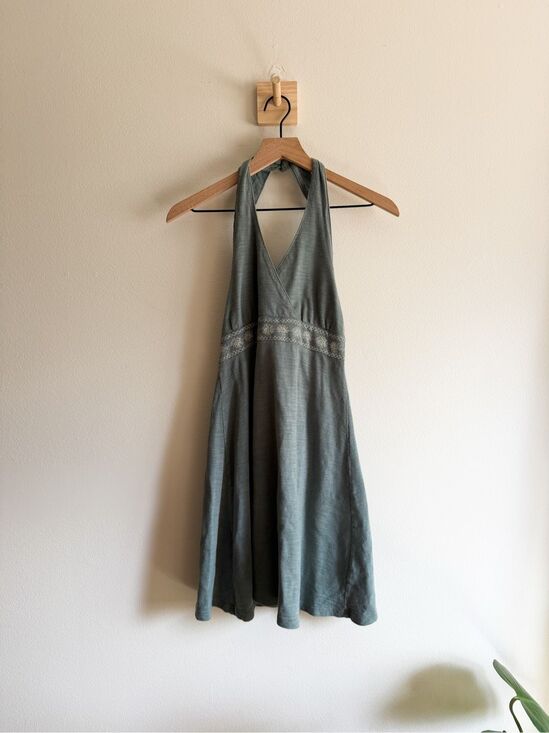 Aventura Dresses & Skirts - Aventura Organic Cotton Tie Neck Mini Dress Size XS